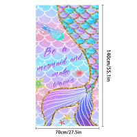 Toalla de playa de microfibra con estampado de sirena, de secado rápido, estilo europeo y americano - details 5
