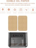 150 Hojas de forros para freidora de Aire, forros de papel de Pergamino, forros perforados para hornear, Papel de Aceite de Cocina, forros antiadherentes freidora de Aire, Horno (5,5x8 pulgadas) - details 2