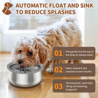 Tazón Flotante Para Mascotas De 4.3L Acero Inoxidable Dispensador De Agua Portátil Para Perros Y Gatos Accesorios Para Mascotas - details 2