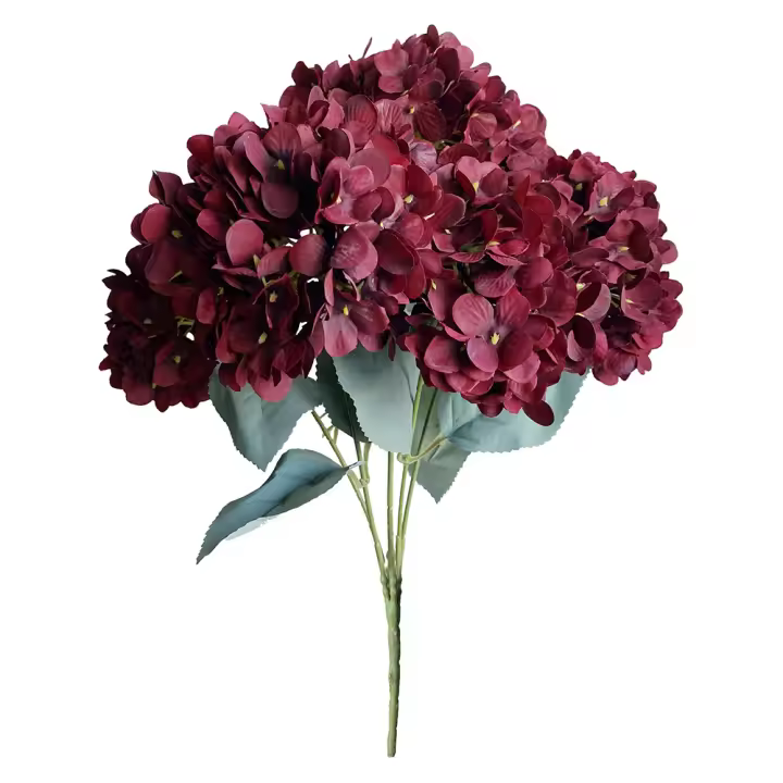Poenia Arte Floral - Ramo Artificial 50cm Hortensia - REF 630316 - Alta Calidad y Realista - 1