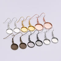 10pcs Caballete De Pendiente Redondo De 10-25mm Para Manualidades De Joyería DIY Base De Oreja Encaje De Vidrio Y Joyería De Cabeza - details 8