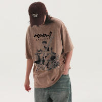 Camiseta Para Hombres 100% Algodón Estampado Anime Gótico Harajuku Casual Verano Moda Retro Alta Calidad Camisetas - details 4