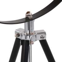 vidaXL Lámpara de pie negro y dorado E27 51 cm - details 3
