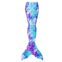 3PCS Traje De Sirena Para Niñas Traje De Baño Princesa Conjunto De Natación Polyester Elastane Estilo Mermaid Summer Swimable - details 21