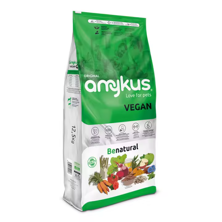 Amykus Original Vegan - Pienso Vegano para Perros Adultos - Sin Carne, con Ingredientes Naturales - 1