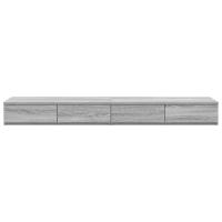 Cajones para cama vidaXL Gris Sonoma 140x36,5x16,5 cm Madera elaborada - details 3