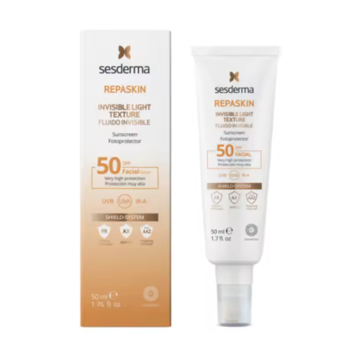 Repaskin Fotoprotector Facial SPF 50 Fluido Invisible, 50 ml. - Sesderma - 1