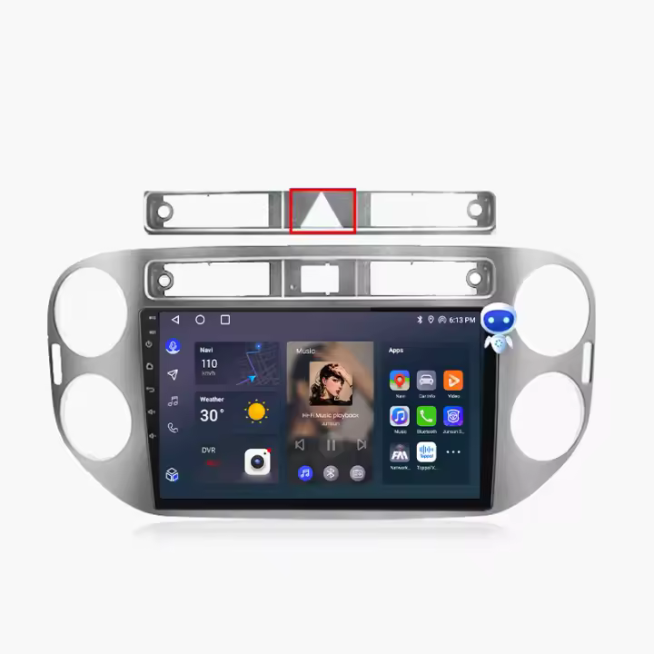 Junsun Android 13 Radio Para VW Volkswagen Tiguan 1 NF 2006 2007 2008 2009 2010 2011 2012 2013 2014 2015 2016 DSP Navegación GPS Reproductor Multimedia 2 DIN Inalámbrico CarPlay Android Auto Radio - 1