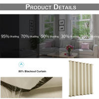 Cortinas Extra Grandes Impermeables Y Antiviento Para Exterior Con Ganchos En Los Lados Para Patio Jardín Térmicas Modernas - details 5