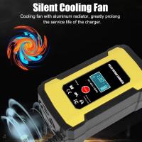 Cargador De Batería Para Coche Inteligente Pulso LCD 12V 6A Recurso Para Auto Motos Ciclo GEL Lead-Acid Reparación Automática - details 3