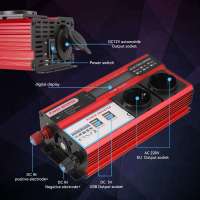 500W/800W Power Inverter DC 12V To AC 220V 230V Transformer with 4 USB EU Socket Charge with LED Display for RV Phone Car - details 3
