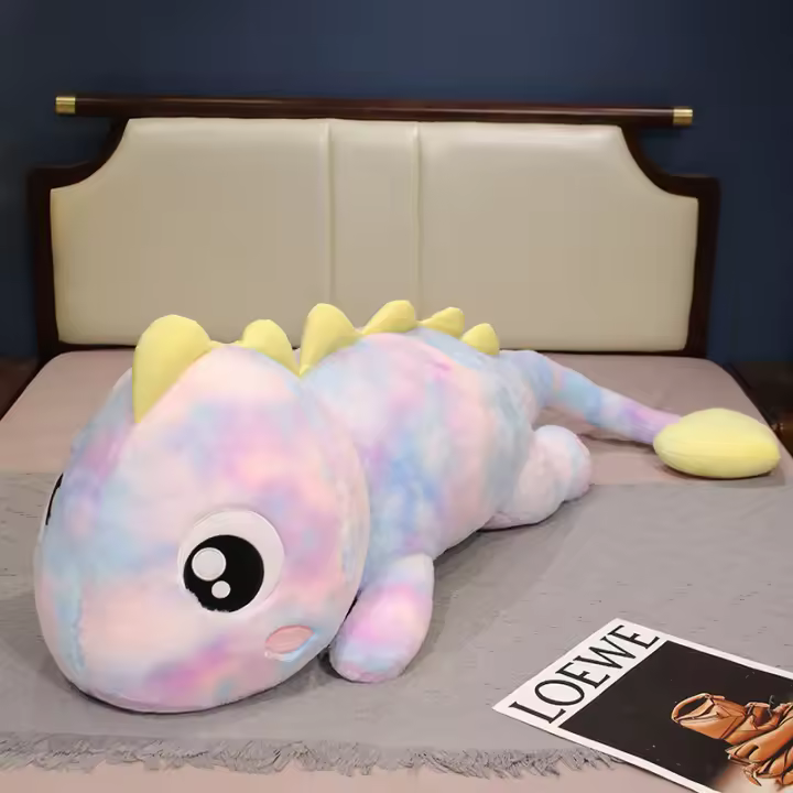 Juguete De Peluche Dinosaurio Gigante Suave Para Niñas Regalo De Cumpleaños Y Navidad Almohada De Cojín De Cama Completa Animal De Peluche Para Bebés - 1