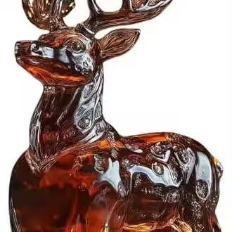 Botella de whisky con forma de animal salvaje 2025, divertido decantador de whisky, regalo para hombres, papás y esposos, vasos de whisky grabados únicos, decoración de bar para amantes del whisky (C) - 1