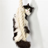 Gimnasio Para Gatos Montado En La Pared De 140cm Hecho De Sisal Poste De Rasguño Juguete Interactivo Para Gatos De Interior Muebles Para Mascotas - details 8