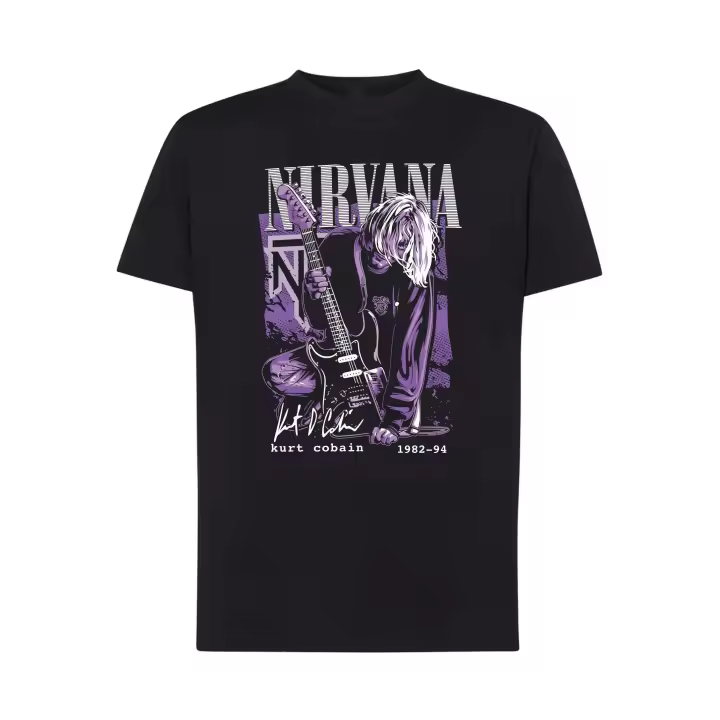 Kurt Cobain 82 - Nirvana - Camiseta Unisex - música Rock - algodón premium - 1