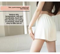 Pantalones De Pijama Para Mujer En Seda Helada Verano Leggings Delgados Transpirables Talla Grande Shorts Blancos Pantalones De Dormir Para Dama - details 10