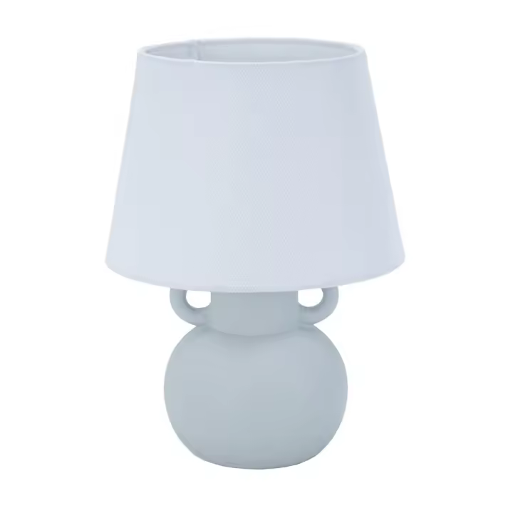 Lámpara de mesa Versa Gris Lino Cerámica 20 x 28 cm - 1