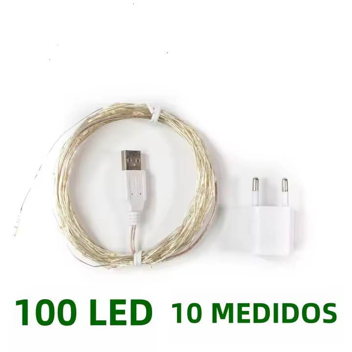 Luces De Navidad LED Impermeables 10-200m Para Jardín Fiesta Decoración Arbolado Matrimonio DIY Con Enchufe Incluido - 1