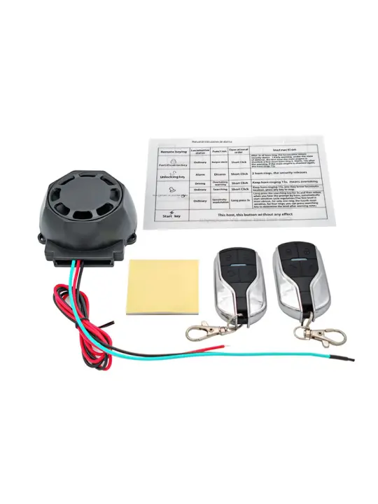 Alarma De Motocicleta Universal 12V Sistema De Alarma De Vibración Fáciles De Instalar Varios Métodos De Fijación - 1
