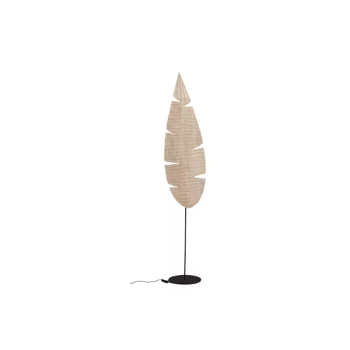 LAMPARA DE SUELO HOJA RATTAN EN SOP METAL HM472296 FIJALO - 1