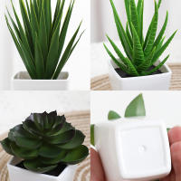 3 Macetas De Plantas Simuladas Pequeñas Para Decoración De Oficinas Salones De Estar Ventanas Jardines Y Courtyards - details 11