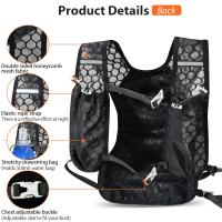 Mochila De Correr Ligera Para Hombre 2.5L Chaleco Transpirable Para Ciclismo Maratón Vela Bicicleta Escalada Deporte Al Aire Libre - details 5