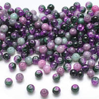 100Pcs 8mm Perlas De Vidrio Cristal Mixed Con Rotura Natural Para Hacer Joyería DIY Pulseras Collares Accesorios De Manualidades - details 15