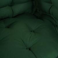 Cojín para sofá de palets vidaXL con soporte para brazos y respaldo de tela verde - details 4
