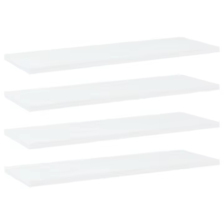 Estantes para estantería 4 uds contrachapada blanco 60x20x1,5cm - 1