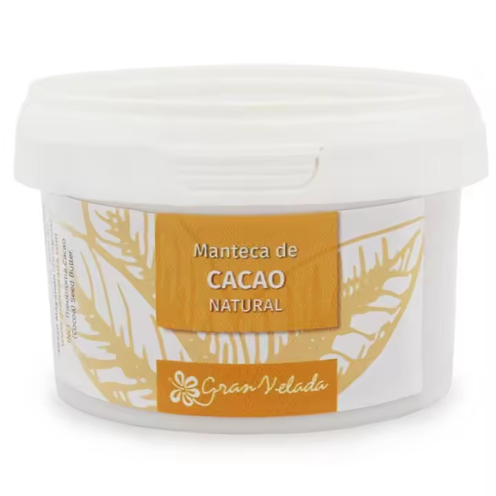 Manteca de cacao natural, primera prensa en frío. Manteca virgen sin refinar para cuidado de la piel. Nutritiva y rica en antioxidantes. Ideal para cremas, bálsamos y jabones. - 1