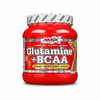 Glutamine + BCAA 300g  Cada porción de 12g aporta 5.000 mg de BCAA y 5.000 mg de glutamina  Amix Nutrition - details 0