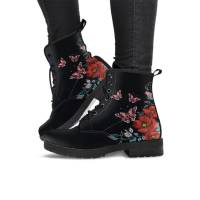 SP Nuevas Botas Martin de otoño E Invierno, BOTAS DE TRABAJO británicas con estampado digital de Dibujos animados para Damas, BOTAS Altas de cuero de gran tamaño. - details 6