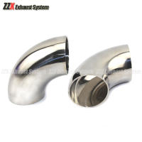 Flecha De Acero Inoxidable 304 90 Grados OD38-76mm Para Conexión De Tubo De Escape De Automóvil Juego De Repuesto De Tubo De Escape - details 1