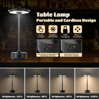 Lámpara De Mesa Recargable Sin Cable Para Dormitorio Lámpara De Tocar USB-C Creativa Para Camping Y Escritorio Luz LED Dimmable - details 7