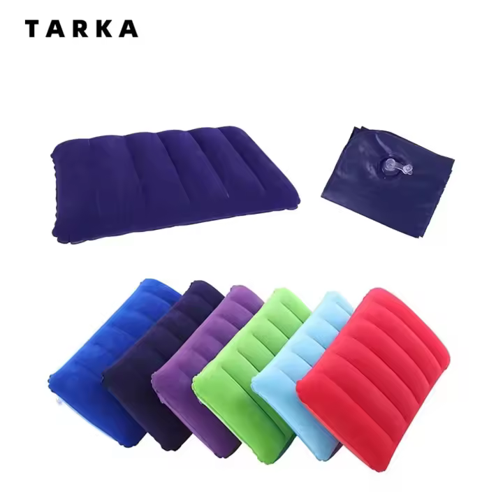 Cojín De Viaje Inflable TARKA Para Acampar Y Senderismo Almohada De Cabeza Plegable Para Avión Y Camping Cómodo Y Portátil - 1
