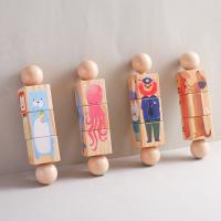 Juguete Educativo De Madera Para Bebés 1pc Campana De Mano Montessori Desarrolla La Habilidad Manual Juguete Clásico Educativo Para Niños Con Puzzle De Animal - details 5