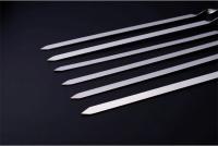 Brochetas De Barbacoa 55cm Con Mango Largo Para Shish Kebab Palas De Asado De Acero Inoxidable Y Palos De Madera Herramienta De Grill Al Aire Libre - details 12