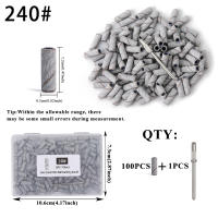 100PCS Bandas De Lijado Para Uñas Pequeñas 3mm Con 1Pcs Eje Metálico Para Eliminación De Gel Y Acrílico 80#120#180#240# - details 5