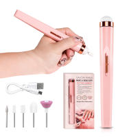 Mini Taladro De Uñas Eléctrico De Acrílico Portátil Máquina De Uñas Con Bits Profesionales Para Eliminar Uñas Y Pedicura Manicura - details 12