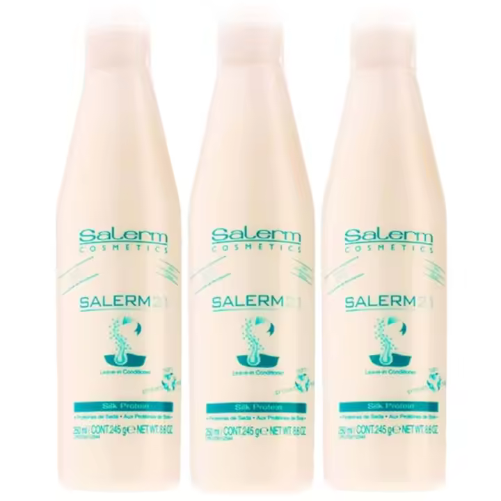 SALERM Cosmetics Pack 3 unidades Salerm 21 Leave-in Conditioner Silk Protein 250ml - 1