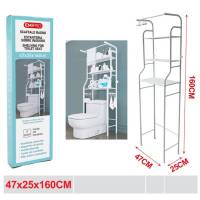 Estanteria Sobre Lavadora y para Baño Ahorra Espacio Organizador 166x65x25cm Estantería sobre Lavadora  Estante de Almacenamiento Impermeable  Estante Organizador Multiusos  Ahorra Espacio con 3 Baldas  Patas Ajustables en Altura - details 7