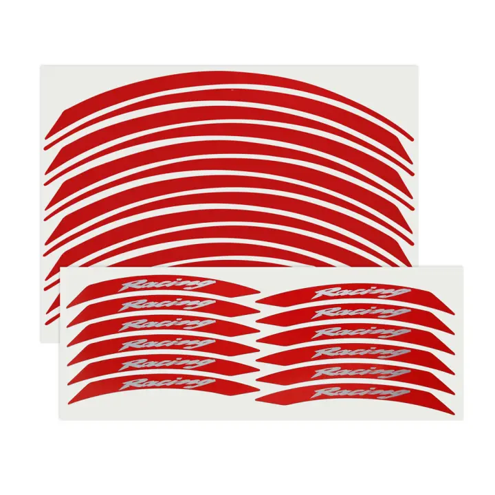 Llanta DE LA RUEDA neumáticos de goma para motocicleta Círculo Kit Component Red Racing - 1