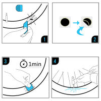 Parche De Reparación De Neumáticos De Bicicleta Sin Pegamento Adhesivo Reparación Rápida Protección Del Neumático Para Bicicleta De Montaña Y Carretera Pads De Reparación De Neumáticos Internos - details 6