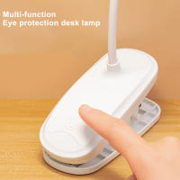 Lámpara De Escritorio Recargable USB Con Clip Y Luz Nocturna Para Dormitorio Estudio Lectura Oficina 360° Flexible - details 5