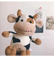 Muñeco De Peluche De Vaca Lindo Juguete De Algodón Para Regalo Para Novia Y Niños Suave Almohada De Peluche Animal Estuffed Patung Dolls - details 6