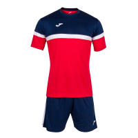 JOMA conjunto para niño camiseta pantalón SET DANUBIO ROJO MARINO 102857.603 JR  LIGERO FRESCO FACIL LAVADO SECADO RAPIDO - details 0