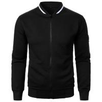 Conjunto De Sudadera Y Chaqueta Ligera Para Hombre En Color Sólido Estilo Casual Con Cierre De Cremallera Pantalones Con Cierre Elástico Streetwear Para La Vida Diaria - details 15