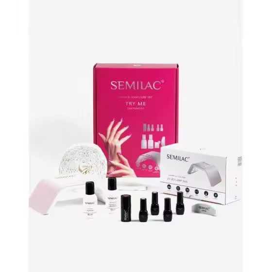 SEMILAC Kit Try Me Con Lampara UV/Led 36w. Kit de iniciación - 1