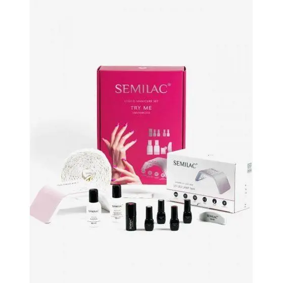 SEMILAC Kit Try Me Con Lampara UV/Led 36w. Kit de iniciación - 1