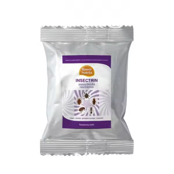 Flower INSECTRIN Insecticida Rastreros 1 Kg - Permetrina en Polvo - Eficaz Contra Hormigas, Pulgas, Ácaros, Chinches - 1